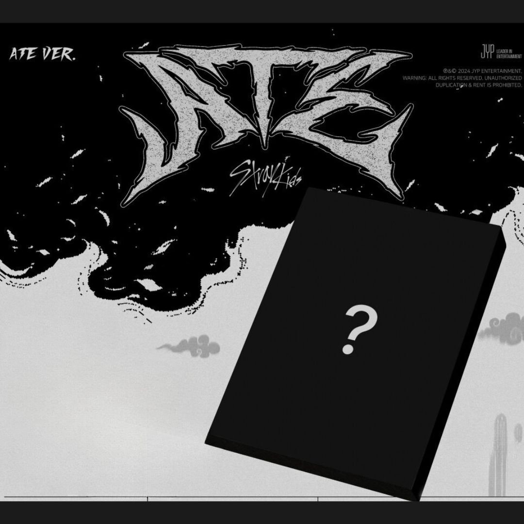 Ateez Album Stray Kids - ATE [Letter Ver.] Album + Pre-Order Gift - CD, Lettera, Postcard Set E Photocard Esclusiva Album Kpop Originale Corea