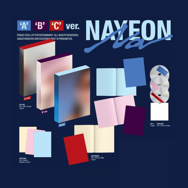 Nayeon - The 2nd mini album "Na" (Standard ver) Inclusions.