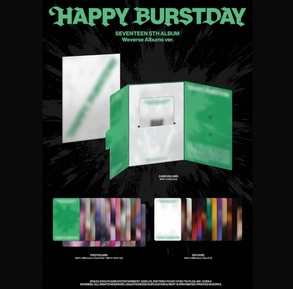 SEVENTEEN – 5TH ALBUM “HAPPY BURSTDAY” (WEVERSE ALBUMS VER.)