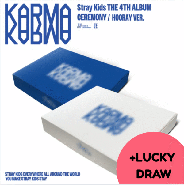 STRAY KIDS - THE 4TH ALBUM "KARMA"(HOORAY/CEREMONY) + LUCKY DRAW SOUNDWAVE