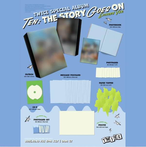 TWICE – Special Album "TEN: The Story Goes On" (EPISODE Ver.) iNCLUSIONS