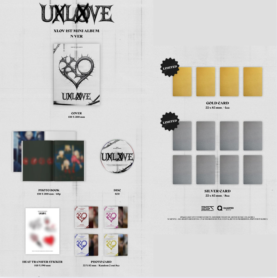 XLOV - 1ST MINI ALBUM "UXLXVE" (N VER.)