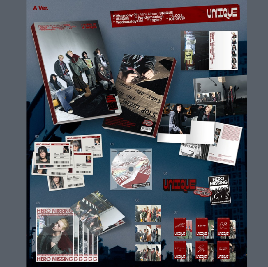 P1Harmony – 9th Mini Album "UNIQUE" (Photobook Ver.) - Image 2