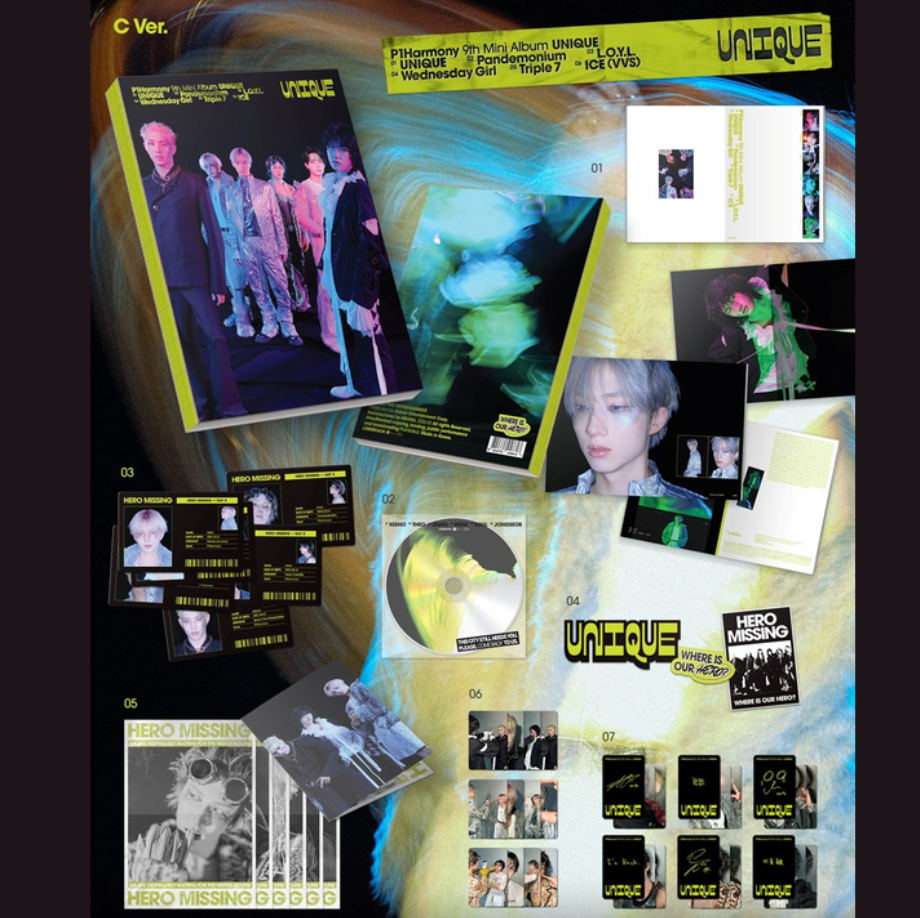 P1Harmony – 9th Mini Album "UNIQUE" (Photobook Ver.) - Image 4