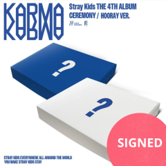 STRAY KIDS - THE 4TH ALBUM "KARMA"(HOORAY/CEREMONY) (SIGNED)